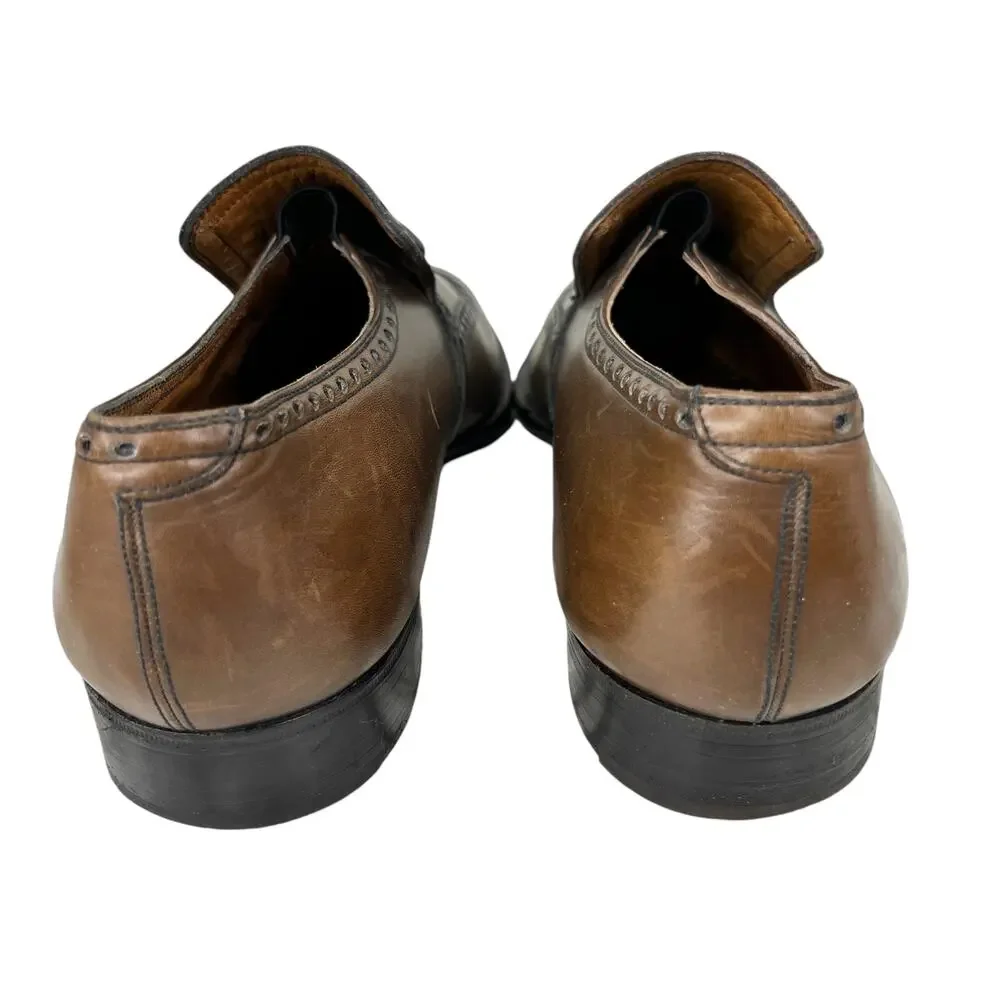 Ambassador Mens Dress Shoes Hollaus Collection Brown 8 C Tassel Slip On